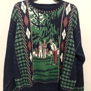SOLD VTG Crossings XL sweater golf image 100%